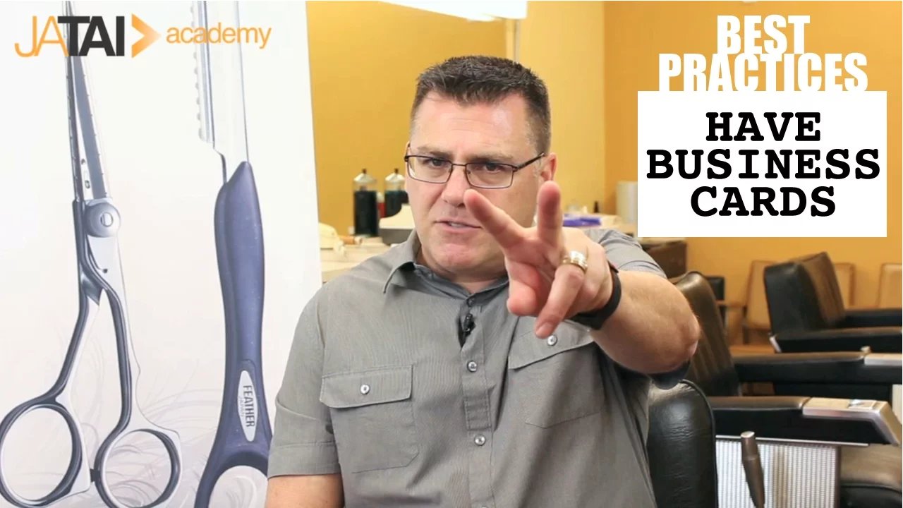 Best Practices for Barbers and Cosmetologists: have business cards
