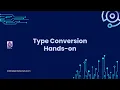 Java Essentials Blueprint - Type Conversion Hands-on