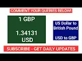 Rate British Pound to Us Dollar Today 16 July 2025 GBP to USD
