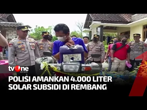 Polisi Amankan 4.000 Liter Solar Subsidi di Rembang