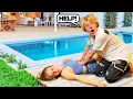 CAN T SWIM PRANK ON BOYFRIEND cute reaction Piper Rockelle