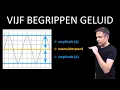 natuurkunde uitleg GELUID VIJF BEGRIPPEN