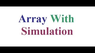 Array With Simulation java Programming