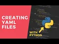 Write data to a yaml file - 1 Minute Python Tutorial