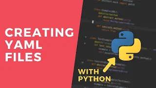 Write data to a yaml file - 1 Minute Python Tutorial