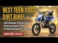 SYX MOTO 110cc Pit Bike Hands-On Electric Start 4-Stroke Youth Dirt Bike