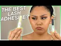 THE BEST AFFORDABLE LASH GLUE Duo Brush-on Lash Adhesive VS Kiss Strip Lash Adhesive Review
