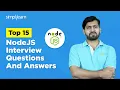 Top 15 Node JS Interview Questions And Answers 2026 Node JS Backend Interview Simplilearn