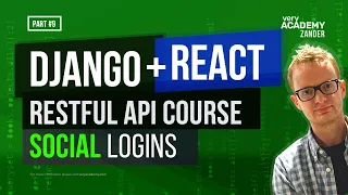 Django Rest Framework Course Social Logins With React And DRF Part 9  Django Rest Framework Course Social Logins With React And DRF Part 9