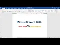 Microsoft Word 2013 I How to Switch between INSERT MODE to OVERTYPE MODE