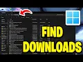 How To Find Downloads On PC or Laptop - Windows