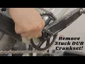 HOW TO Stuck Frozen SRAM DUB SX NX GX X01 XX1 Crankset Removal Tips Tricks