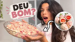 Fiz o MORANGO CRAVEJADO na travessa… #duddanacozinha