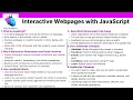 3-18 Interactive Webpages with JavaScript