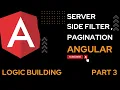 Server Side Pagination Sorting and Filtering in Angular angular tutorial for beginners angular