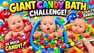 24/7 Satisfying Candy Bath Tub | Mixing Colorful Candy, Jelly & Makeup ASMR LIVE 🔴