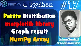 How to use Pareto Distribution using matplotlib and seaborn library Python NumPy Array Hindi
