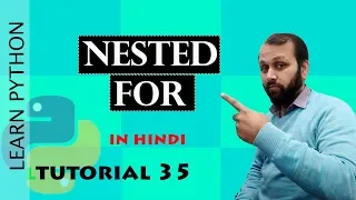 Python Tutorial Nested For Loop in Python HINDI