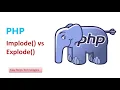 PHP String Manipulation implode vs explode Complete PHP Course