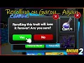 Rerolling on Garou Again AWS2 Anime Warriors Simulator 2