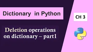 Removing Dictionary Items Python Dictionary Operations Deleting Items