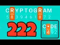 CRYPTOGRAM 222