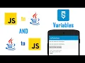 How to send a javascript variable to Java and vice versa - Sketchware WebView