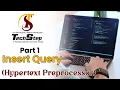 Lecture 19 How to apply Insert Query in PHP Part 1 Hypertext Preprocessor TechStep Sahiwal