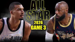 nba all star game team usa stripes vs team world full game 3 highlights february 15 2026