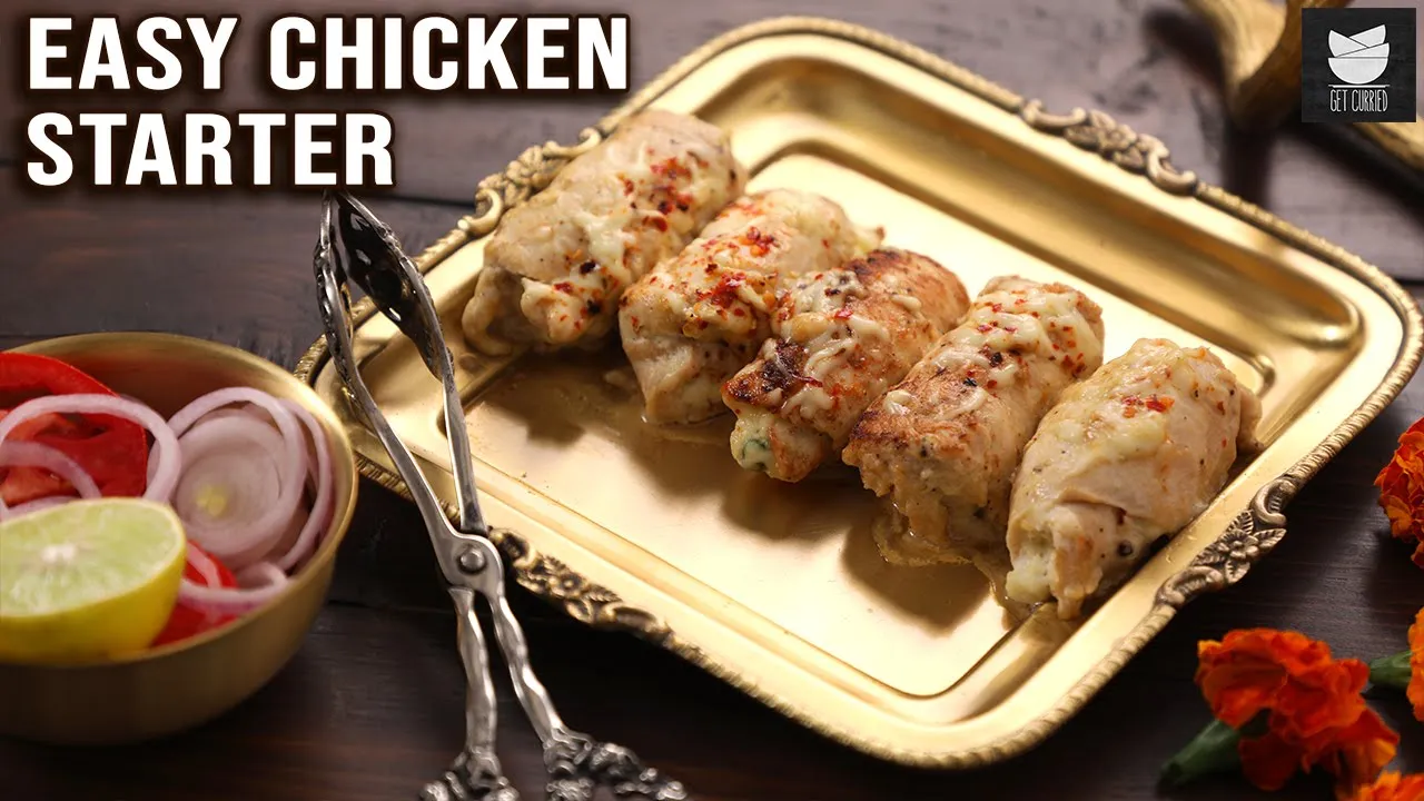 Chicken Dilkhush Kebab Recipe   Chicken Starter For Party   Chicken Recipe By Smita Deo  Get Curried