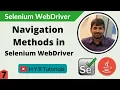 Navigation Methods in Selenium WebDriver To Refresh Back and Forward