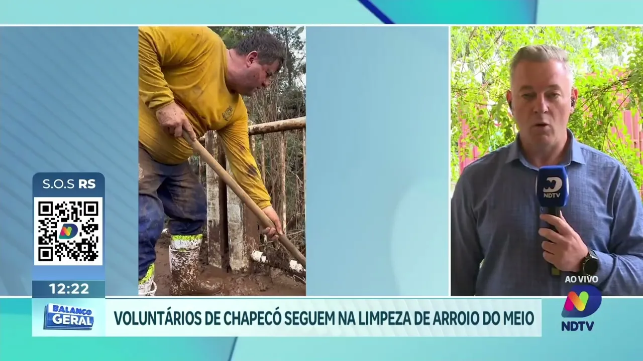 Chuva Forte Volta a Castigar Arroio do Meio: Trabalho dos Voluntários de Chapecó