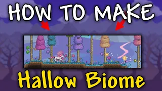 How to Make Hallow Biome in Terraria 1 4 5 Hallow Biome Terraria