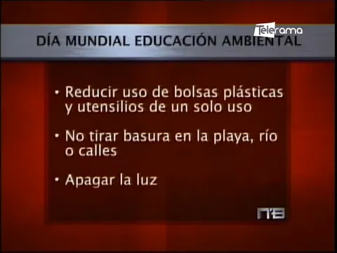 Día Mundial de la educación ambiental identifica problemática y crea conciencia