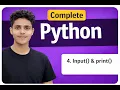 Lecture 4 Python print input Explained with Fun Examples Beginners Tutorial
