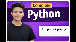 Lecture 4 Python print input Explained with Fun Examples Beginners Tutorial