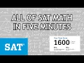 2026 SAT All of SAT Math explained in five minutes