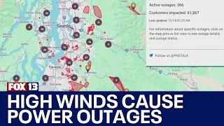 Weather Alert Day Multiple power outages in Seattle area