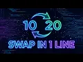Python Swap Trick in 1 Line Python interview question