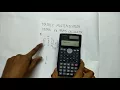 Multiplication of a matrix using fx-991 MS calculator