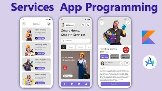 Build a Service app in Android Studio Project with Kotlin Firebase