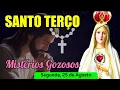 Download Lagu Santo Terço Segunda Feira (25/08/2025) 🌹 Mistérios Gozosos 🌹 Terço Mariano