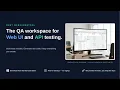 WebSureQTool QA Workspace for Web API testing