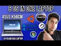 6 OS in 1 Laptop - Hexaboot Setup Windows 7 10 11 macOS Kali Ubuntu