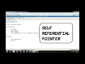 Self referential pointer Data Structures using C