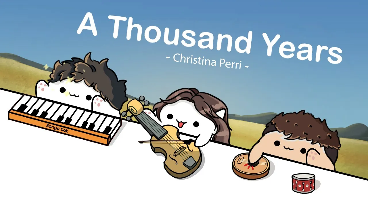 Christina Perri - A Thousand Years (cover by Bongo Cat) 🎧