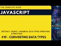 How to convert datatypes in JavaScript Hindi JavaScript The Complete Guide