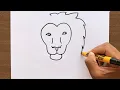 Download Lagu How to Draw a Lion Face | Easy and Simple Drawing for Beginners
