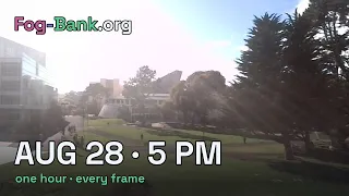 FogCam August 28 2026 5 pm PT one hour every frame