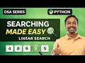 Linear Search Algorithm Explained in Telugu with Python Find Element in a Array in Telugu